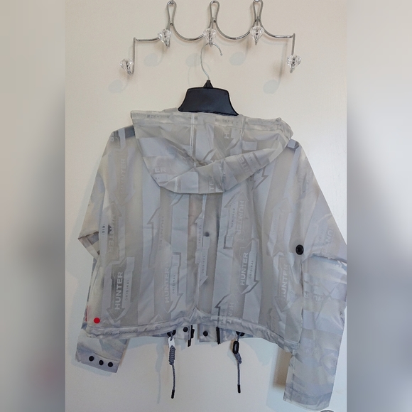 HUNTER Boots Original Vinyl Crop Rain Jacket sz XS - Picture 8 of 10